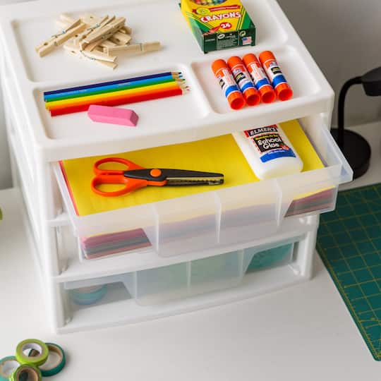 IRIS 13" Clear Tabletop Storage Drawers
